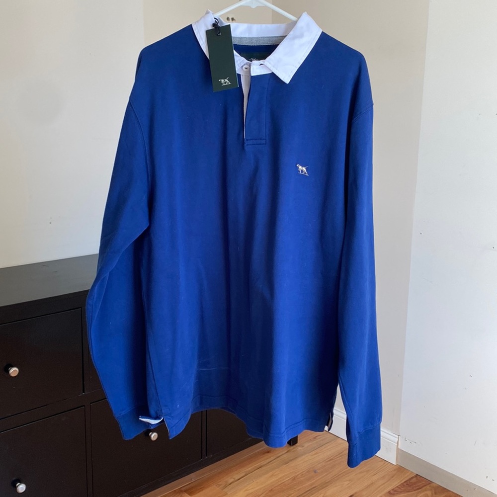 NWT Men’s Rodd & Gunn “Jackson Road Sweat” Polo in Indigo